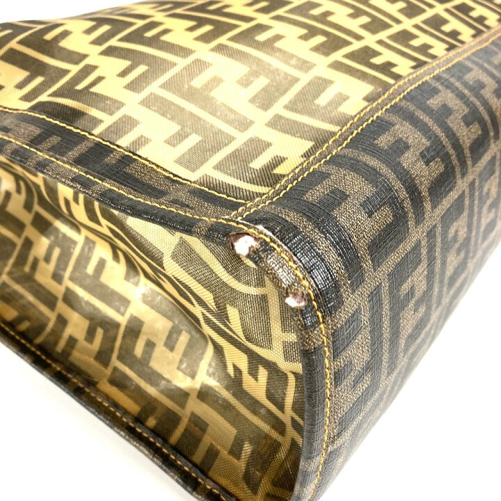 楽天市場】FENDI フェンディ ポーチ付き ズッカ メッシュ ロゴ カバン 