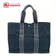 HERMES エルメス フールトゥGM カバン トートバッグ バッグ ハンドバッグ キャンバス レディース ブラッ…