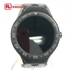 TAG HEUER タグホイヤー SBF8A8001 Connected 45mm コネクッド ウォッチ スマートウォッチ 時計 腕時計 チタン /ラバー メンズ ブラック 【中古】