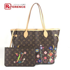LOUIS VUITTON ルイヴィトン M13271 LV×TM 村上隆 スーパーフラット ネヴァーフル MM ネヴァーフルMM カバン トートバッグ 肩掛け ポーチ付き ショルダーバッグ モノグラムキャンバス ユニセックス ブラウン 【中古】