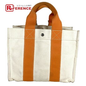 HERMES エルメス ボラボラPM ボラボラ PM ハンドバッグ カバン トートバッグ キャンバス ユニセックス オレンジ 【中古】