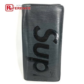 LOUIS VUITTON ルイヴィトン M67721 エピ Supreme シュプリーム コラボ ポルトフォイユブラザ 2つ折り ロングウォレット 長財布 エピレザー メンズ ノワール ブラック 【中古】