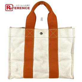 HERMES エルメス ボラボラPM ボラボラ PM カバン トートバッグ ハンドバッグ キャンバス ユニセックス オレンジ 【中古】