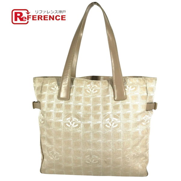 CHANEL シャネル  A15825  ニュートラベルラインGM  ニュートラベルライン GM トートバッグ 肩掛け カバン  キャンバス トートバッグ ナイロン /レザー ユニセックス ベージュ 【中古】