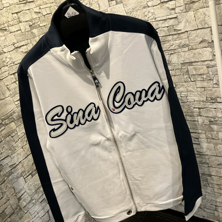 楽天市場】シナコバ大人気ジップブルゾン「SINACOVA」ホワイト 