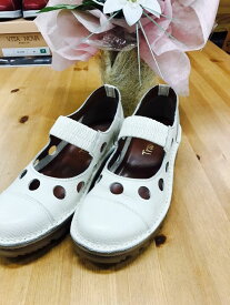 ミュール・シューズ『0051-W-TRANQUILLO』2017年大人気靴（1万以上のお買い上げで送料無料）ホワイト（ラッピング無料）MADE　IN　JAPAN（EEE)0051-W-TRANQUILLO