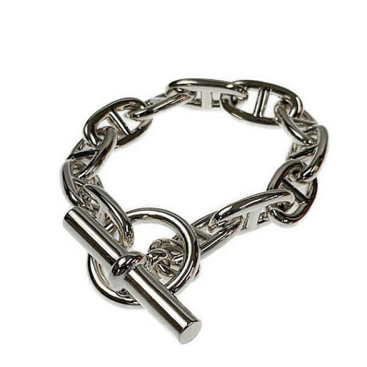 【正規店磨き済み】HERMES エルメス シェーヌダンクルGM ブレスレット 925 シルバー 64.6g 12コマ メンズ レディース 男女兼用 ブランドジュエリー アクセサリー ブランドショップルフレ エルメス シェーヌダンクルGM 12コマ シルバー925 ブレスレット