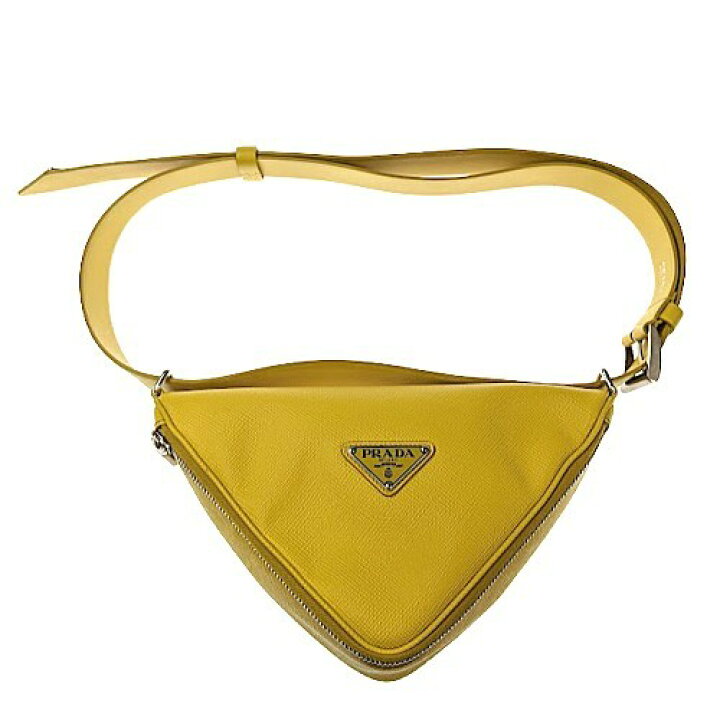 楽天市場】PRADA プラダ ベルトバッグ 2VL039 レザー イエロー バッグ 
