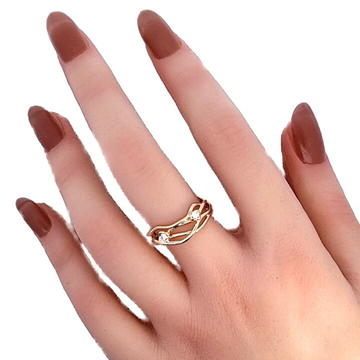 楽天市場】K18 ダイヤモンドリング ダイヤモンド 0.08ct アクセサリー 