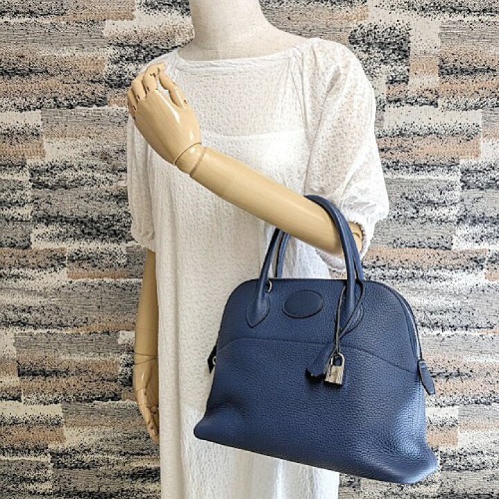 楽天市場】HERMES エルメス ボリード31 □O刻印 トリヨンクレマンス 