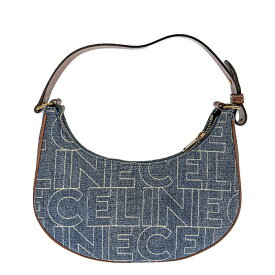 【ポイント5倍】11/10限定！ CELINE セリーヌ アヴァ デニムバッグ 193952ERJ.07AT デニム レザー ブルー ブラウン バッグ ショルダーバッグ ハンドバッグ 肩掛け 手提げ