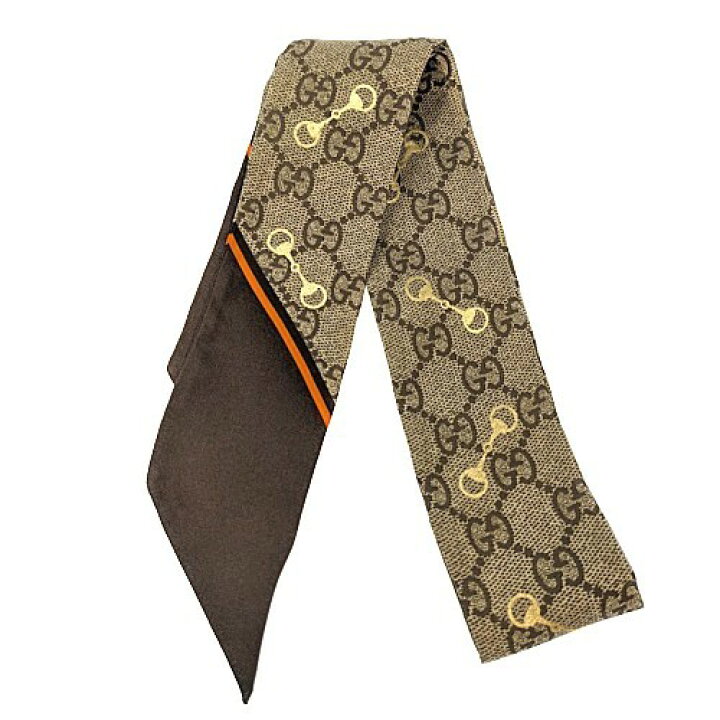 楽天市場】GUCCI グッチ GGプリント ホースビット シルク ネックボウ 