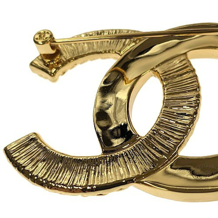 楽天市場】CHANEL シャネル ココマーク ブローチ B24P メタル ゴールド  