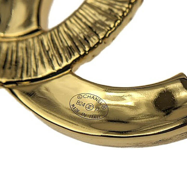 楽天市場】CHANEL シャネル ココマーク ブローチ B24P メタル ゴールド  