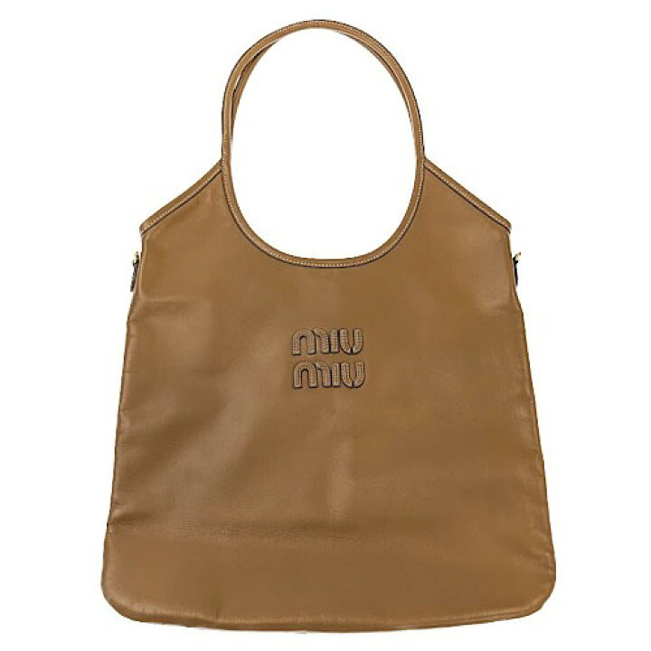 楽天市場】MIUMIU ミュウミュウ アイビー レザー トートバッグ 5BG231  