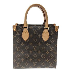 【ポイント5倍】11/10限定！ 【値下げしました！】Louis Vuitton LV ルイヴィトン サックプラBB M46265 ICチップ反応有 モノグラム レザー ブラウン バッグ ハンドバッグ ショルダーバッグ 2WAY