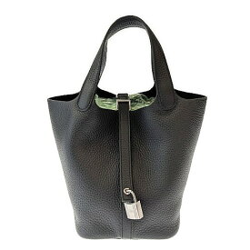【ポイント5倍】11/10限定！ HERMES エルメス ピコタンロックPM B刻印 2023年製 トリヨン レザー ブラック バッグ ハンドバッグ