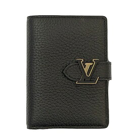 【ポイント5倍】11/10限定！ Louis Vuitton LV ルイヴィトン LV ヴェルティカル ウォレット コンパクト M81561 ICチップ反応有 トリヨン レザー ブラック ベージュ 財布 二つ折り ユニセックス