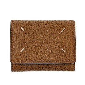 【ポイント5倍】11/10限定！ Maison Margiela メゾンマルジェラ スリーフォールドウォレット SA3UI0010 レザー ブラウン 財布 三つ折り コンパクトウォレット