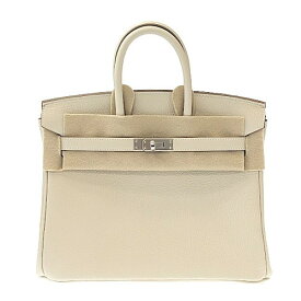 【ポイント5倍】11/10限定！ 【2025年4月購入】HERMES エルメス バーキン25 W刻印 2024年製 トゴ クレ シルバー金具 バッグ ハンドバッグ