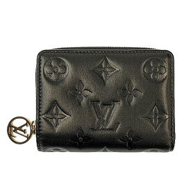 【ポイント5倍】11/10限定！ Louis Vuitton LV ルイヴィトン ポルトフォイユ・ルー M81599 ICチップ反応有 ラムレザー ノワール ブラック 財布 二つ折り コンパクトウォレット