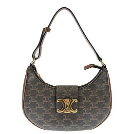 【ポイント5倍】11/10限定！ CELINE セリーヌ ミディアム アヴァ 114492BZJ.04LU トリオンフキャンバス カーフスキン タン ブラウン バッグ ショルダーバッグ 肩掛け レディース