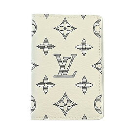 Louis Vuitton　LV　ルイヴィトン　オーガナイザー・ドゥ ポッシュ　M83377　ICチップ反応有　モノグラムシャドウ　レザー　ブロン　ホワイト　カードケース　パスケース　定期入れ
