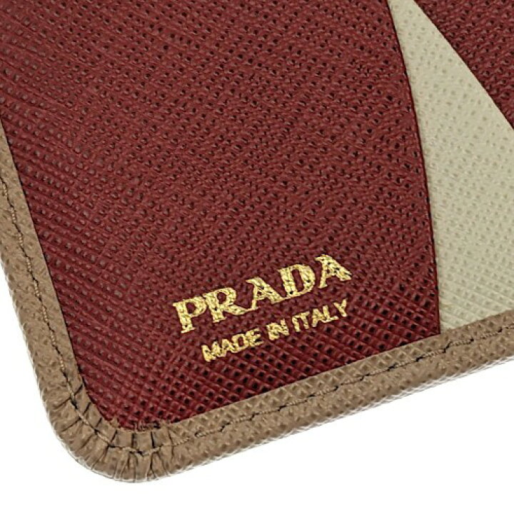 楽天市場】PRADA プラダ 二つ折りウォレット 1ML018 サフィアーノ  