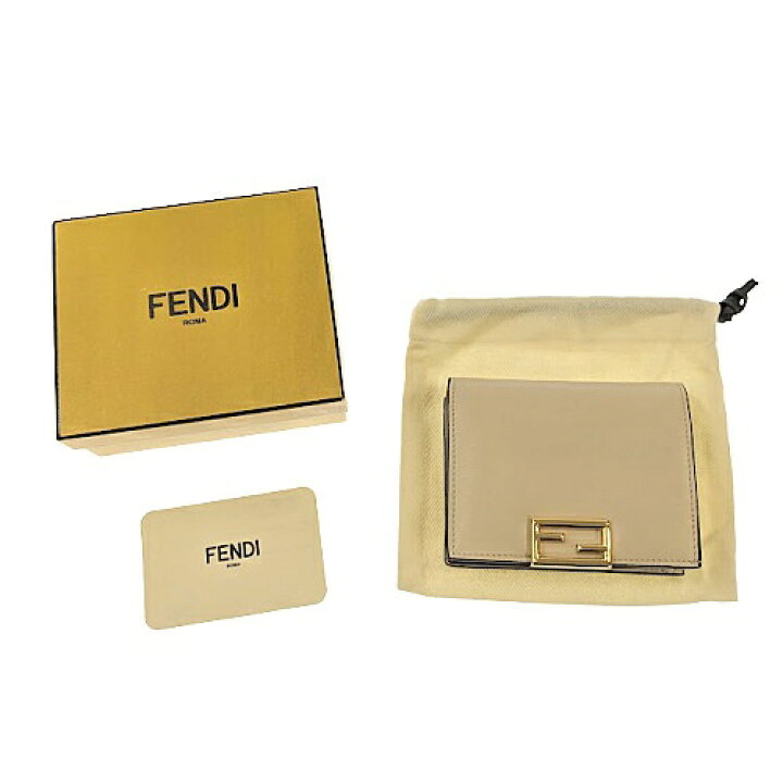 楽天市場】FENDI フェンディ 二つ折り財布 8M0420 レザー ライト 