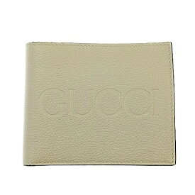 【ポイント5倍】7/20限定！ GUCCI　グッチ　二つ折り財布　658681　レザー　アイボリー　財布　コンパクトウォレット　折り財布　ユニセックス