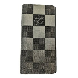 【ポイント5倍】7/20限定！ Louis Vuitton　LV　ルイヴィトン　ポルトフォイユ・ブラザNM　N40415　2020年製　ダミエグラフィット ジャイアント　レザー　財布　長財布　二つ折り　メンズ
