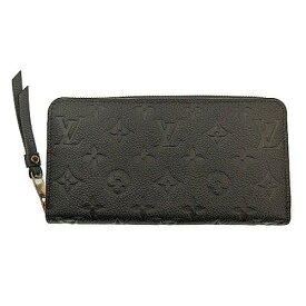 【ポイント5倍】7/20限定！ Louis Vuitton　LV　ルイヴィトン　ジッピー・ウォレット　M61864　ICチップ　モノグラム・アンプラント　レザー　ブラック　財布　長財布　ユニセックス