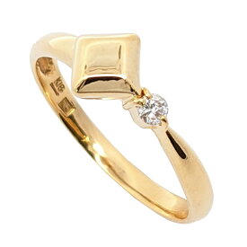 K18　ダイヤモンドリング　ダイヤモンド　アクセサリー　ジュエリー　JW　宝飾品　レディース　ノーブランド　指輪　14号
