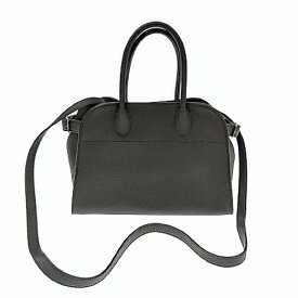 THE ROW　ザロウ　ソフトマルゴー10　W1190L133BLPL　レザー　ブラック　バッグ　ハンドバッグ　ショルダーバッグ　2WAY