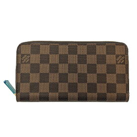 Louis Vuitton　LV　ルイヴィトン　ジッピー・ウォレット　N41661　LU4280　ダミエ　レザー　ブラウン　財布　長財布　ラウンドジップ　ユニセックス