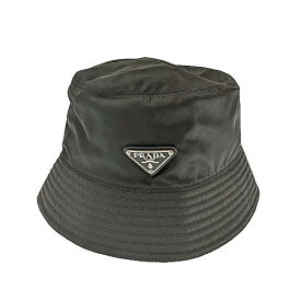 PRADA　プラダ　Re-Nylon バケットハット　1HC137　リサイクルポリアミド　Mサイズ　ブラック　帽子