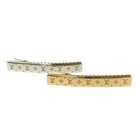 Louis Vuitton　LV　ルイヴィトン　アクセソワール シュブ ナノグラム　M00402　LE0271　メタル　ゴールド　シルバー　アクセサリー　ヘアアクセサリー　髪留め　ヘアクリップ