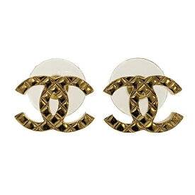 CHANEL　シャネル　ココマーク　ピアス　F24P　メタル　ゴールド　アクセサリー　ブランドジュエリー