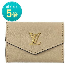 【ポイント5倍】7/20限定！ Louis Vuitton LV ルイヴィトン ポルトフォイユ・ロックミニ M69340 ICチップ反応有 トリヨンレザー グレージュ 財布 三つ折り ミニ財布