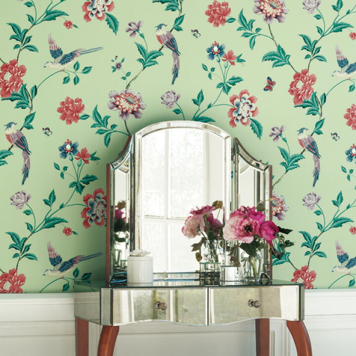 楽天市場 在庫限り 輸入壁紙 イギリス製 Wallpaper Collection Laura Ashley ローラアシュレイ メーカー品番 La エルヴィデン 1ロール 巾53ｃｍｘ10ｍ 単位販売 紙壁紙 準不燃 領収書対応可 カーテン壁紙床材専門店 Refolife