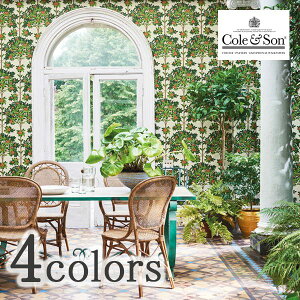 【最大1000円クーポン★P2倍】壁紙 クロス のりなし 輸入壁紙 イギリス製 Cole&SonSelection コール&サンセレクション Cole&Son品番 117/1001 117/1002 117/1003 117/1004 OrangeBlossom 1ロール 巾52cm×10m単位販売