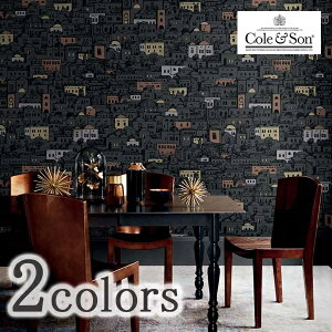 壁紙 クロス のりなし 輸入壁紙 イギリス製 MANOUR HOUSE マナーハウス Cole&Son コールアンドサン 品番 114/7013 114/7014 1ロール 巾52cmx10m単位販売 不織布 F☆☆☆☆ 準不燃