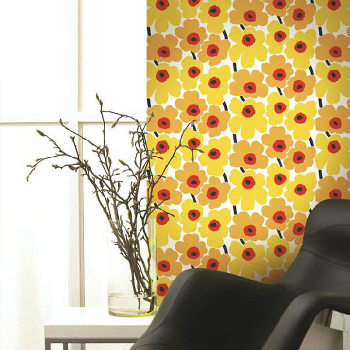 楽天市場 ポイント10倍 日本限定 輸入壁紙 フィンランド 生産はイタリア 製 Marimekko4 マリメッコ4 Marimekko マリメッコ 品番 Pieni Unikko ピエニ ウニッコ 1ロール 巾53cmｘ10 05ｍ 単位販売 不織布 カーテン壁紙床材専門店 Refolife
