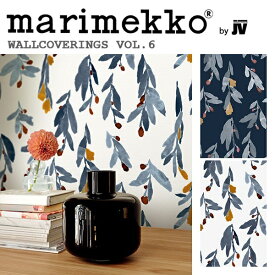 【6/4 20時～P5倍＆最大10000円クーポン】輸入壁紙 フィンランド(生産はイタリア)製 marimekko6(マリメッコ6)：marimekko(マリメッコ) 品番：25150,25151 PIENI HYHMA(ピエニヒュフマ) 1ロール(巾70cmx10.05m)単位販売 不織布 F☆☆☆☆ 不燃