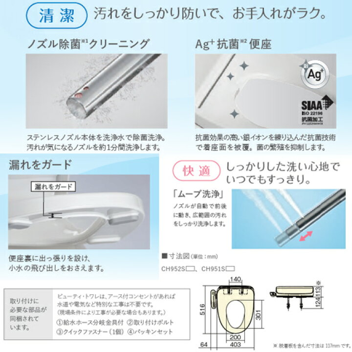 PANASONIC CH951SPF 標準設置工事セット パステルアイボリー 