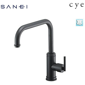 三栄水栓製作所 ●キッチン用蛇口 サイ 台 シングルレバー混合水栓 泡沫 スパウト200mm マットブラック 寒冷地 K87410JK-S-MDP-13