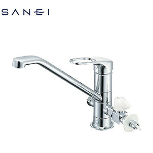 三栄水栓製作所 キッチン用蛇口 台 シングルレバー混合水栓 分岐口付 泡沫 スパウト258mm 一般地 K87112ETJV-V2S