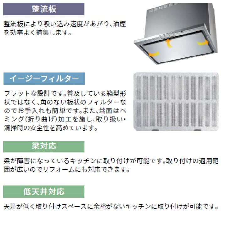楽天市場】富士工業株式会社 ○レンジフード スタンダードシリーズ 