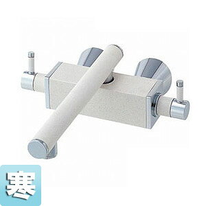 三栄水栓製作所 キッチン用蛇口 TOHシリーズ 壁 ツーバルブ混合水栓 スパウト205mm 白磁 寒冷地 K2530K-JW-13