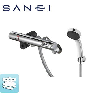 三栄水栓製作所 浴室用蛇口 壁 シャワー専用 サーモスタット混合水栓 スパウトなし 寒冷地 SK1814K-N-13